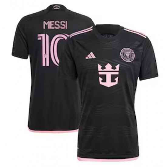 Men's Inter Miami CF Lionel Messi adidas Black 2024 La Noche Replica Player Jersey
